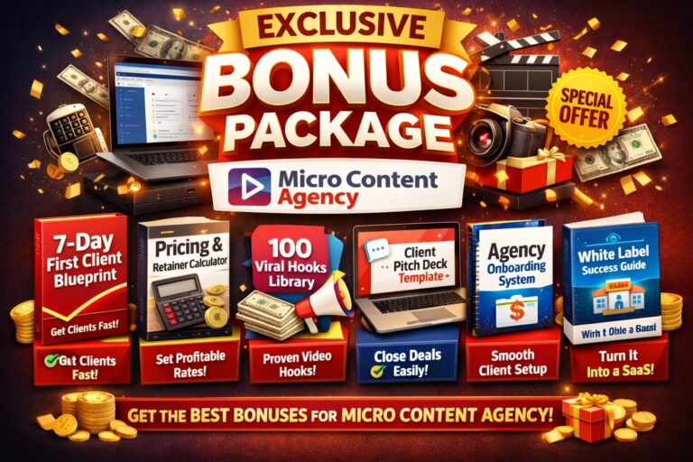 Micro Content Agency Best Bonus
