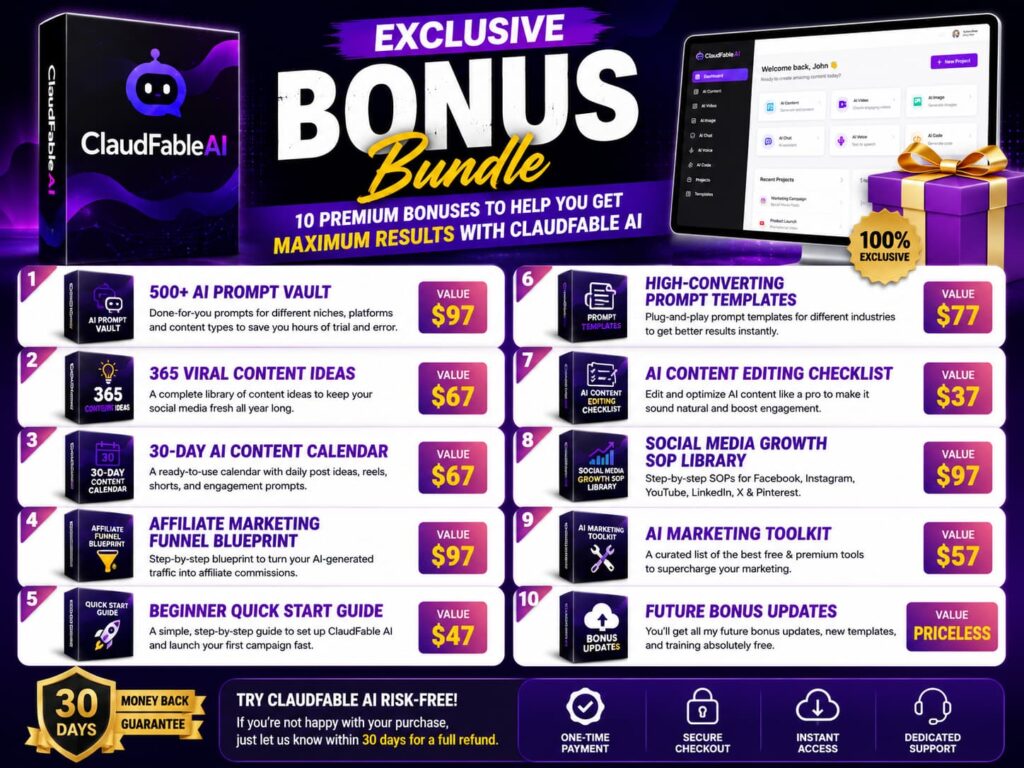 ClaudFable AI Bonus