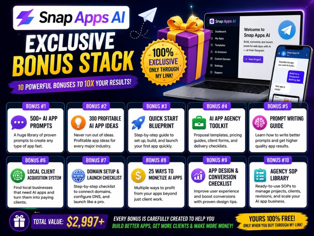 Snap Apps AI Bonus