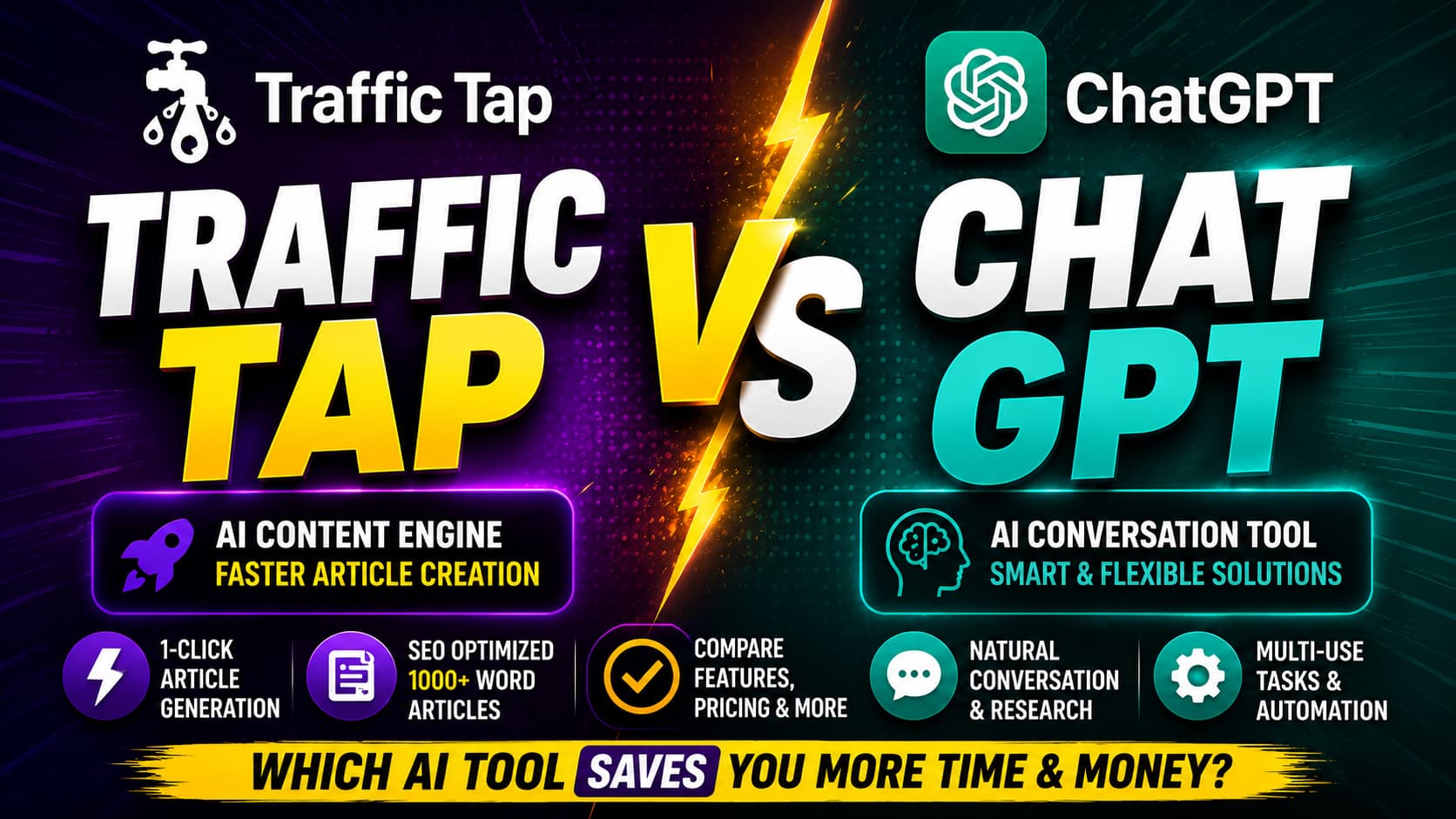 Traffic Tap vs ChatGPT Which Costs You More Time